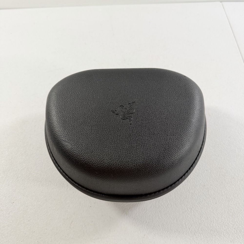 Genuine‎ Razer Kraken Gaming Headset Headphones Zip Around Black Leather Case